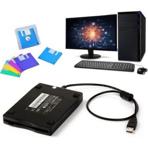Lecteur de disquette Externe USB 3.5 1.44Mo 2HD 2DD Portable avec cable pour ordinateur PC