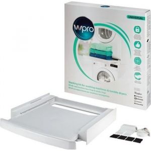 KIT DEMPILAGE (LAVE-LINGE SÈCHE-LINGE) UNIVERSEL À PLATEAU COULISSANT W-PRO KIT de SUPERPOSITION av