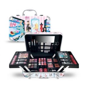 Coffret cadeau coffret maquillage mallette de maquillage format valise collection Fashion - 64pcs