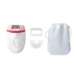 Épilateur - PHILIPS - Satinelle Essential BRE255-00 - Rose - Blanc - Épilation par pincement