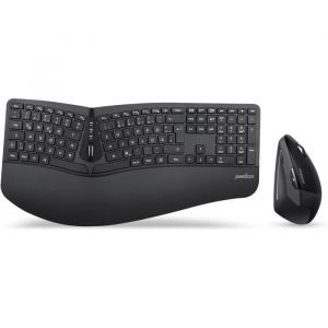 Ensemble clavier et souris ergonomique tout-en-un avec technologie sans fil 24 GHz