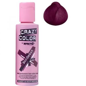 Coloration cheveux semi-permanente CRAZY COLOR BORDEAUX Pour un look FUN et des cheveux aux couleurs vives et originales ! Les