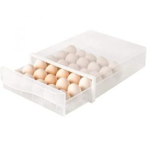 Boite a Oeufs en PlastiqueBo&icirc;te &agrave; OeufsTransparent Grille 30 &oelig;ufs Bo&icirc;te Alimentaire Grande Capacit&eacute; Support Oeuf bo&icirc;te de
