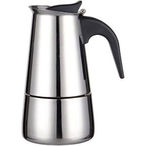 Cafeti&egrave;re italienne - Moka - 4 tasses - Inox - Compatible induction gaz vitroc&eacute;ramique