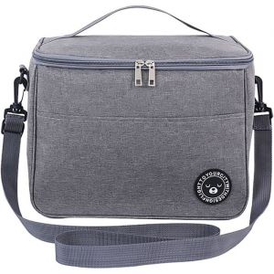 8L Sac Repas Isotherme pour Utilisation à Chaud et à Froid Pliable Sac Lunch Box Isotherme Sac Glaciere Isotherme Repas Portable