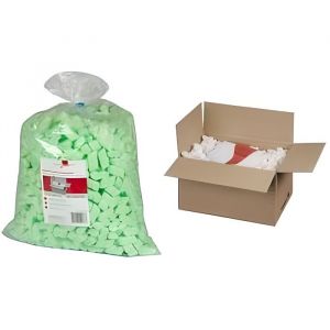 Sac 15L billes vertes particules de calage pour co