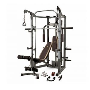 Cage Smith Marcy SM-4008 - 4 postes de rangements - Compatible disques standard et olympiques