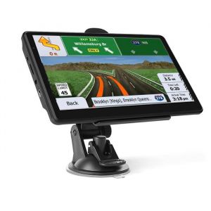 Navigation GPS Voiture 7 pouces écran tactile 12-36V pour camion avec pare-soleil Sat Nav 256M + 8G Europe carte GPS Navigation