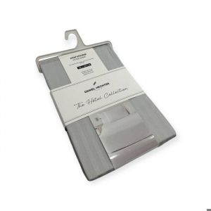 DANIEL HECHTER - Drap housse 140x190 cm - Hauteur de bonnet 30cm - 100% satin de coton 80 fils - Gris clair