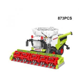 Bloc de construction moissonneuse-batteuse agricole 873 pièces – Engin inspiré Claas – Véhicule à construire
