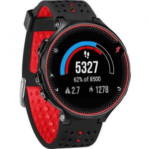 Bracelet de montre en silicone pour Garmin Forerunner 220/230/620/630/235 - INF - Noir + Rouge