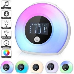 Radio R&eacute;veil Matin - Effets Lumineux - 3 Sons Nature - 5 Lumi&egrave;res Color&eacute;es