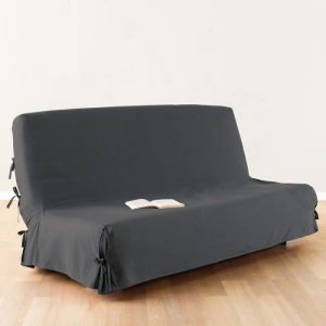 Housse de Clic-Clac - Non spécifié - 140x200cm - 100% Coton - Gris Foncé - Déhoussable
