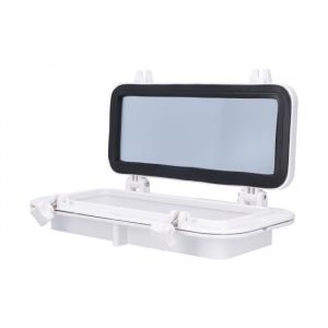 SALALIS Hublot de bateau Fenêtre douverture rectangulaire en verre trempé pour bateau yacht camping-car moteur antiderapant