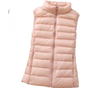 Doudoune Femme - FUNMOON - Gilet Sans Manche - Ultra L&eacute;g&egrave;re - 90% Duvet - Zipp&eacute;e