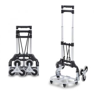 Daromigo Diable monte escalier 70kg avec plateau pliable avec Ch&acirc;ssis en acierArgent DESSERTE MECANICIEN