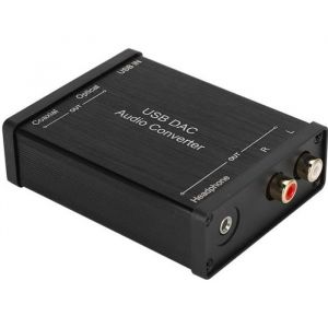 Convertisseur audio DAC convertisseur audio USB-DAC prise en charge des sorties coaxiales / optiques / stéréo 10 / 8.1 / 8/7 /