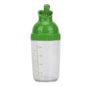 Hililand récipient à vinaigrette Shaker à vinaigrette 200 ml sans BPA pour éviter les fuites pot à vinaigrette avec couvercle