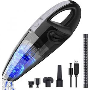 Aspirateur &agrave; Main sans Fil Rechargeable l&eacute;ger Portable avec Aspiration cyclonique puissante pour Voiture s&egrave;che et Humide
