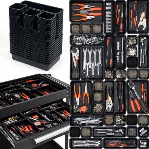 Lot De 45 Boîtes Caisse A Outil Organisateur Tiroir En PlastiquePour VisBricolageServante DAtelierRangement Et Organisation D