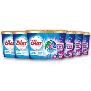 Lessive Capsules - LE CHAT - LExpert 4en1 - Parfum Ros&eacute;e du Matin - Sans Conservateurs