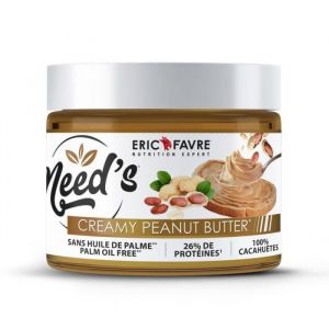 Eric Favre - Peanut Butter - Beurre de cacahu&egrave;tes 100% nature riche en prot&eacute;ine sans sucre ajout&eacute; sans huile de palme - 500g