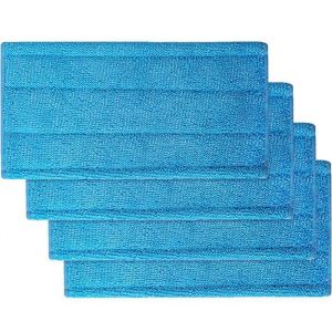 4PCS Lingettes Reutilisable pour Swiffer WetjetSerpillières Remplacement pour Swiffer WetJet Spray Balais Lavable en Machine