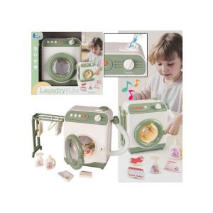 Lave-linge jouet INTERACTIF avec accessoires AUTOMATIQUE pour les enfants Tambour MOBIILE LUMIERE SON 3+