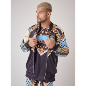 PROJECT X PARIS - Veste col bomber motif baroque Baba Collab - Homme