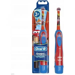Brosse à dents électrique - ORAL-B - Stages Power Car - Minuteur intégré - Couleurs gaies - Pour enfants