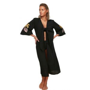 Djellaba caftan takchita Trendyol - TBESS21KM0031 - Kimono et Caftan brodes detailles Femme