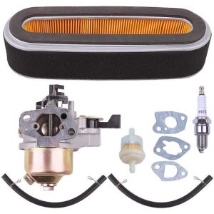 Adefol Carburateur avec Ligne de Filtre &agrave; air Kit pour Honda GXV120 GXV140 GXV160 HR194 HR195 HR214 HR215 5.5HP Tondeuse &agrave; Gazon