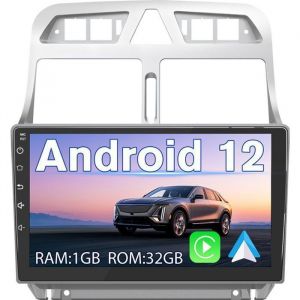 AWESAFE Autoradio Android 13 pour Peugeot 307 307CC 307SW (2002-2013) avec 1Go+32Go 9 Écran Tactile Android Auto Carplay GPS WiFi