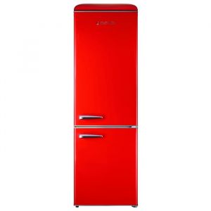 GEDTECH Refrigerateur combin vintage GCBV310RD - Conglateur bas - Rouge - Capacit 310 L - Faible conso