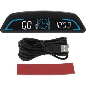 VINGVO compteur de vitesse HUD Compteur de vitesse GPS num&eacute;rique &agrave; affichage HUD de voiture universel avec r&eacute;glage automatique de