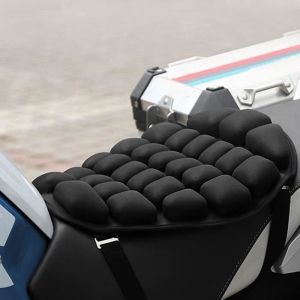 10 Coussin de Siège MotoSelle MotoCoussin de Siège dair GonflableSoulagement de la Pression Presse à Main Gonflable Coussin