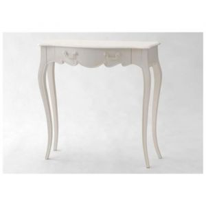 Console dentr&eacute;e en bois acajou et MDF - AMADEUS - Apolline - Marron - 80x25x80 cm