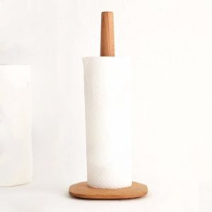 Porte Rouleau De Cuisine Porte Sopalin Porte Essuie Tout Bois Cuisine Porte-serviettes En Papier - 1Set