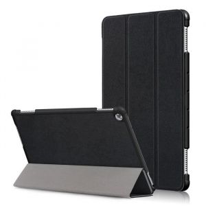 Coque Huawei MediaPad M5 Lite 10 - Slim & L&eacute;ger PU Cuir Housse avec Support &Eacute;tui Huawei MediaPad M5 Lite 10 (2018) - Noir