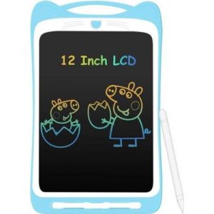 Tablette dEcriture LCD - AGPTEK - 12 Pouces - Ardoise Magique - Stylet Inclus - Couleur Bleue