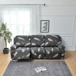 Housse de Fauteuil Relax 3 Places  WOVTE Housse De Fauteuil Inclinable &agrave; imprim&eacute; Housse De Canap&eacute; Chaise Inclinable I