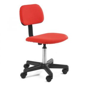 Chaise de bureau enfant - GST - GST-1 - Tissu - Rouge - Réglable en hauteur