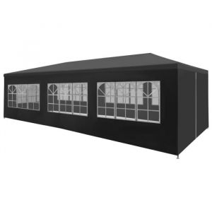 6972Elégance- Tente de réception MultifonctionTonnelle de réception Chapiteau de Jardin stabile& étanche 3 x 9 m Anthracite Taille: