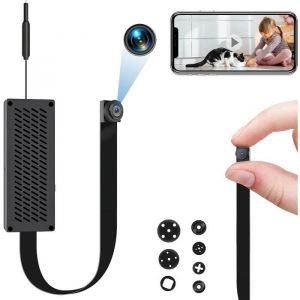 Caméra Espion de Surveillance Mini caméra Espion WiFi 1080P Micro Espion Camera cachées Enregistreur vidéo de sécurité sans Fi[431]