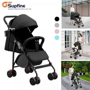 SUPFINE Poussette - Garde-Corps Int&eacute;gral - Dossier R&eacute;glable en Hauteur - Con&ccedil;u pour les B&eacute;b&eacute;s de 0 &agrave; 5 Ans