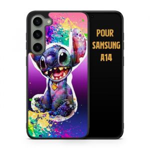 Coque de téléphone - Coque en Folie - Compatible Samsung Galaxy A14 Stitch Disney Lilo et Stitch Kristoff Ref 2356