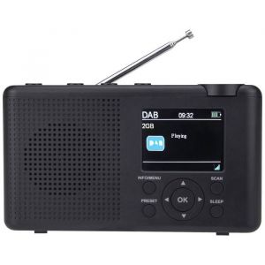 Reflexion TRA23DAB/GR Radio de table DAB+ DAB FM DAB+ FM rechargeable anthracite gris