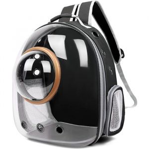 Sac &agrave; dos transparent pour animaux - SIGHTMARK - 35x45x28 cm - Noir - Ventil&eacute; - Imperm&eacute;able - R&eacute;sistant aux rayures