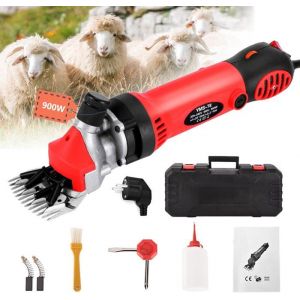 900W Tondeuse Electrique MoutonTondeuse à Moutons Machine avec 6 Vitesses RéglablesMachine de Cisaillement Professionnelle 76mm