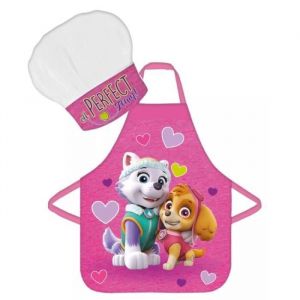 Tablier de cuisine enfant - Paw Patrol Perfect Team - 100% polyester - 1 tablier - 1 toque